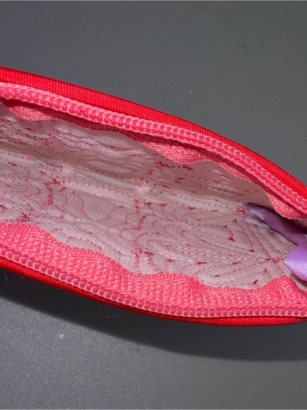 Pink Floral Quilted Zip Change Pouch